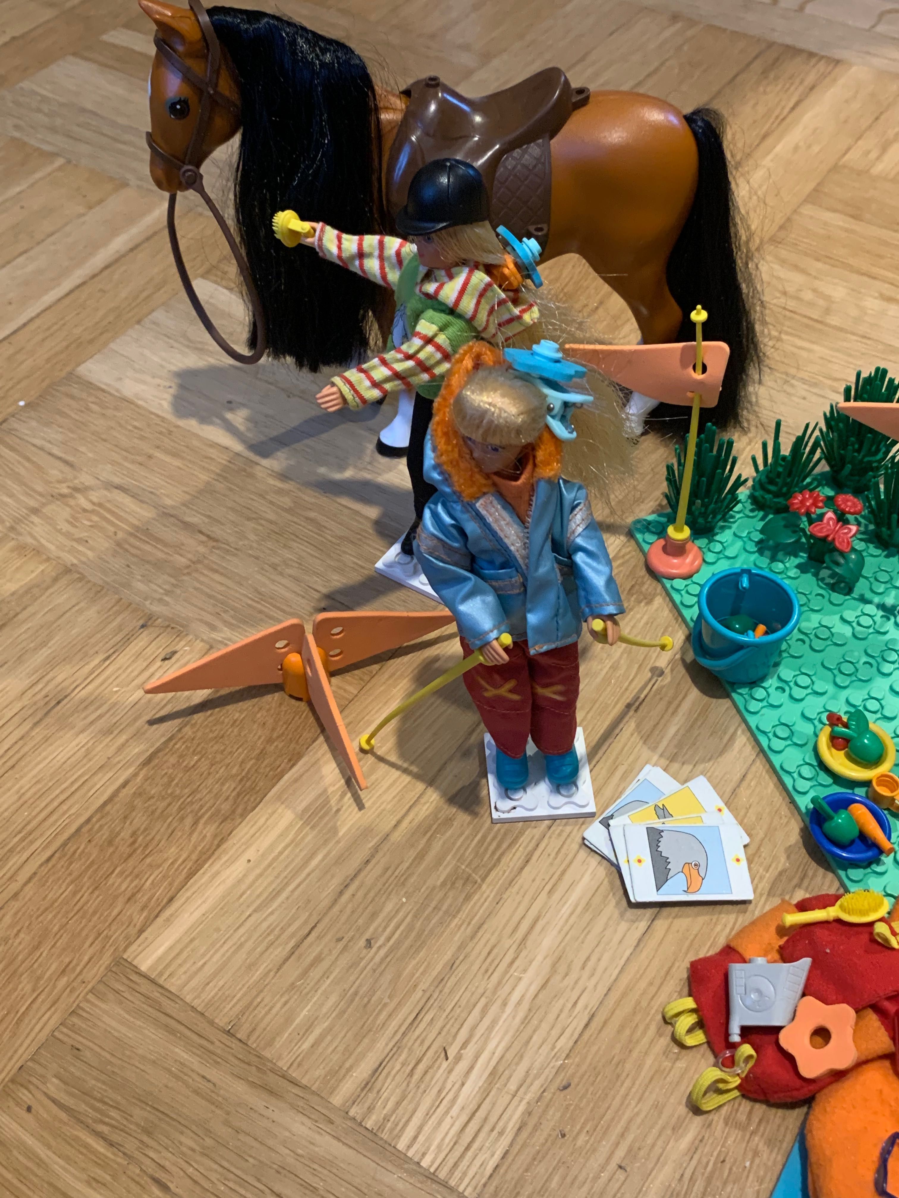 Lego Scala, zestaw lalki plus koń- 2 figurki plus koń