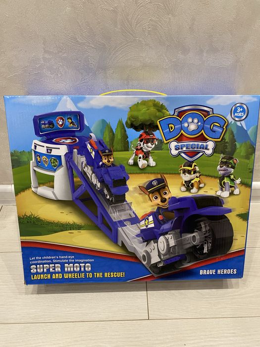 Автобус автовоз щенячий патруль машинка + 7 героів