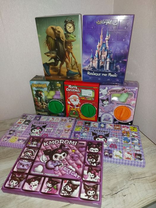 Адвент календарі куромі, дісней , італійські меми тралалело, сюрприз