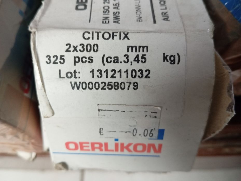 Eléctrodos de soldar lote