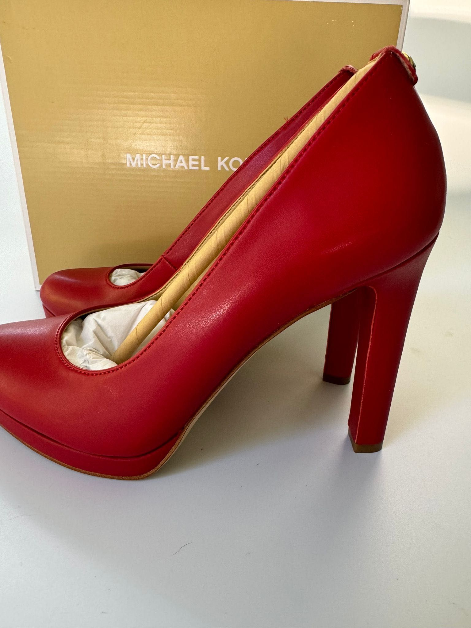 Nowe buty na obcasie szpilki MICHAEL KORS czerwone 36