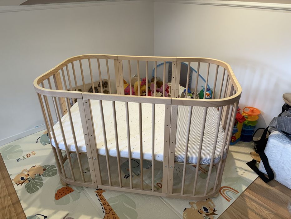 Łóżeczko Waldin 7w1 Drewniane Niemowlęce