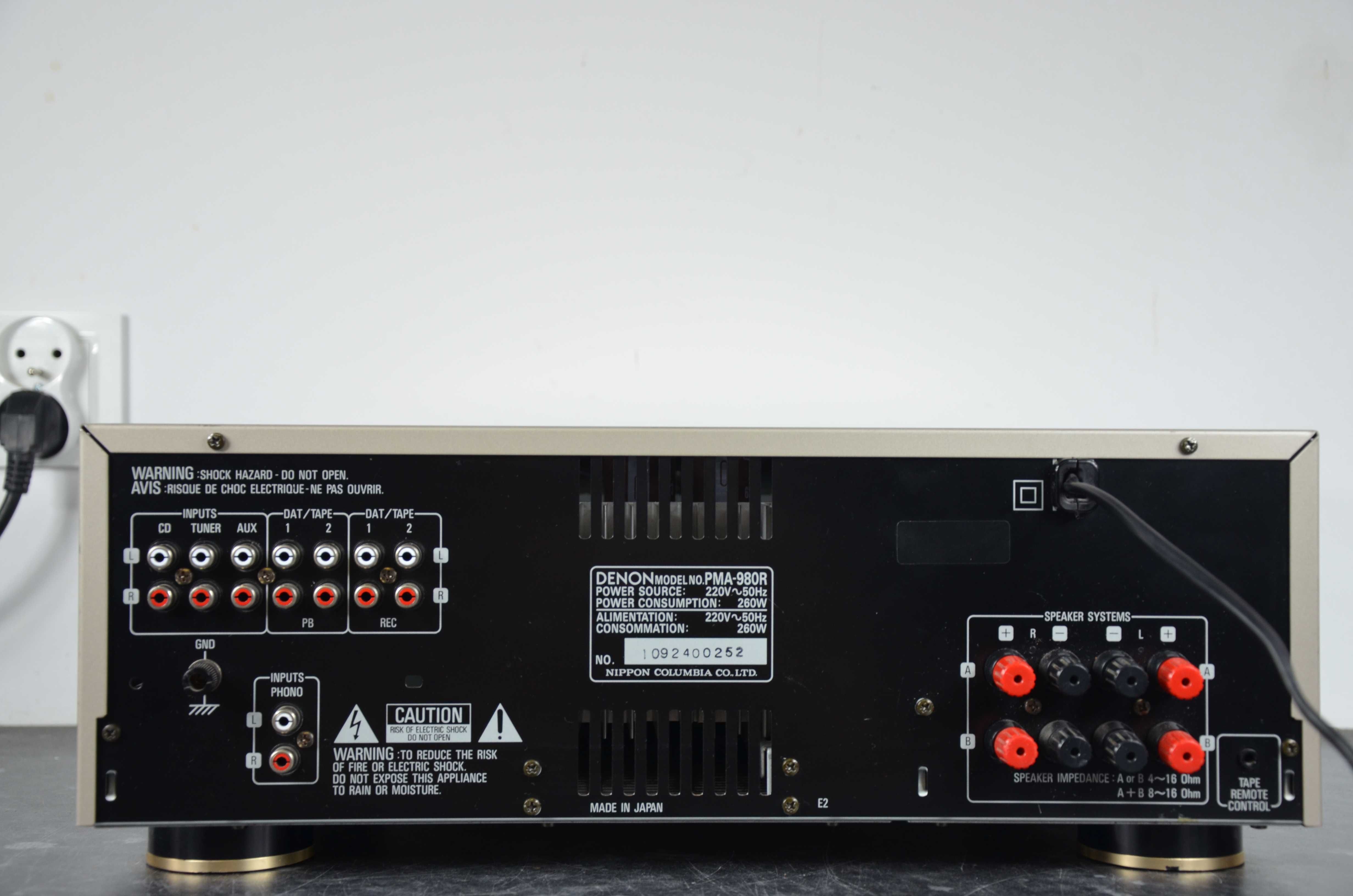 FLAGOWY WZMACNIACZ DENON PMA-980 stereo okazja Pilot okazja srebrny