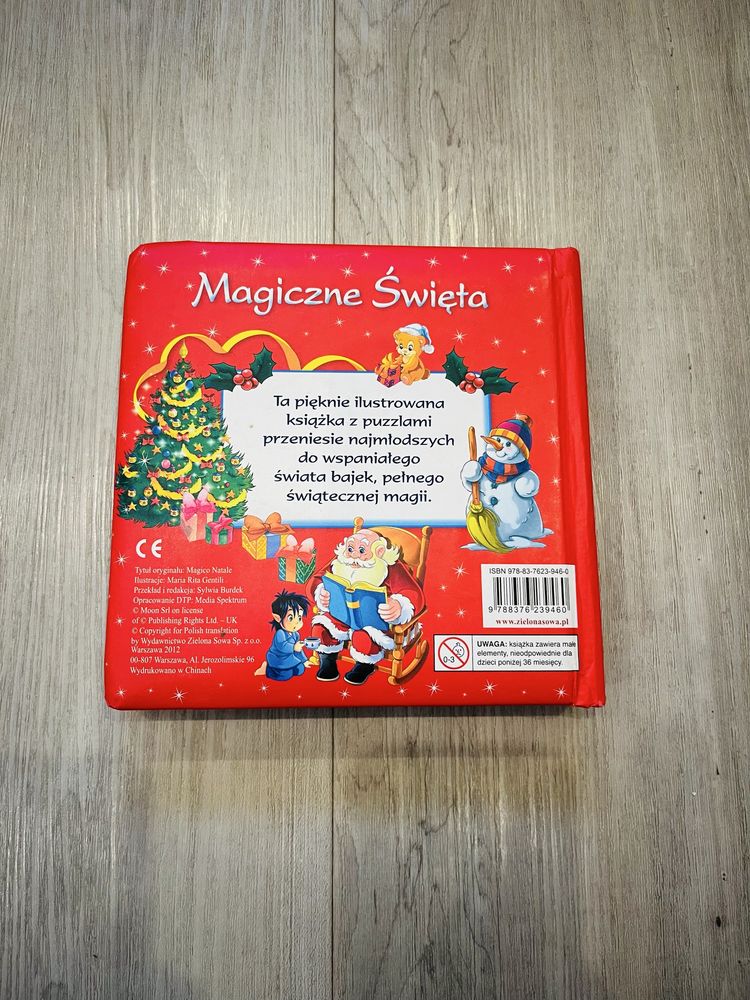 Magiczne Święta książka z puzzlami 6 układanek