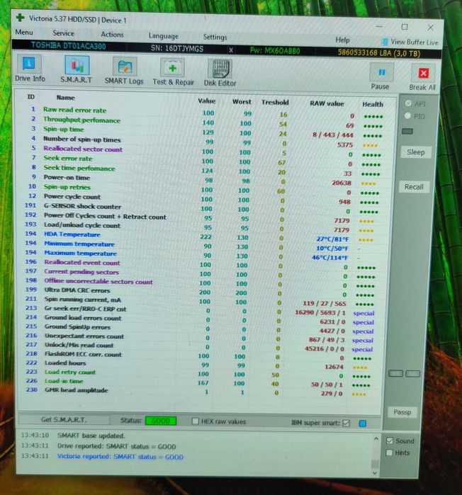 Жёсткий диск HDD TOSHIBA 3 TB 3,5"