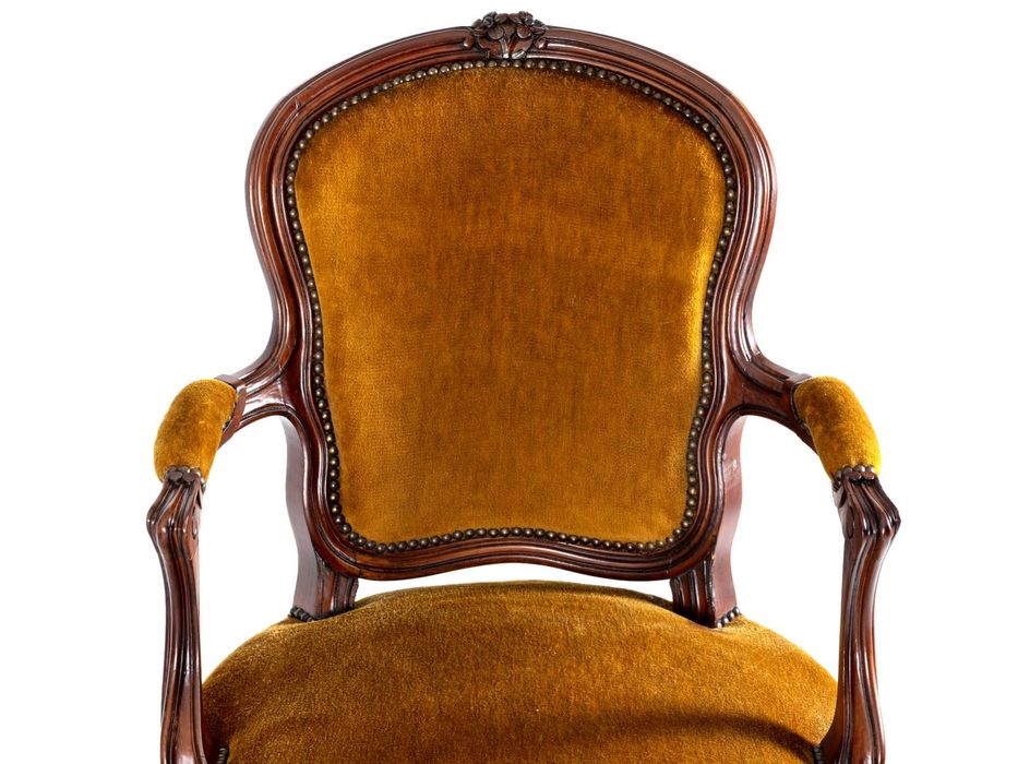 Cadeirões mogno de Cuba século XIX | Luís XV