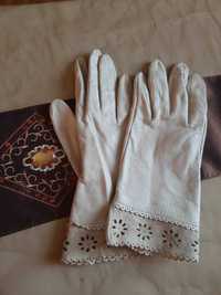 перчатки женские  кожаные