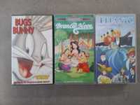 Conjunto Três Cassetes VHS – Desenhos Animados Clássicos