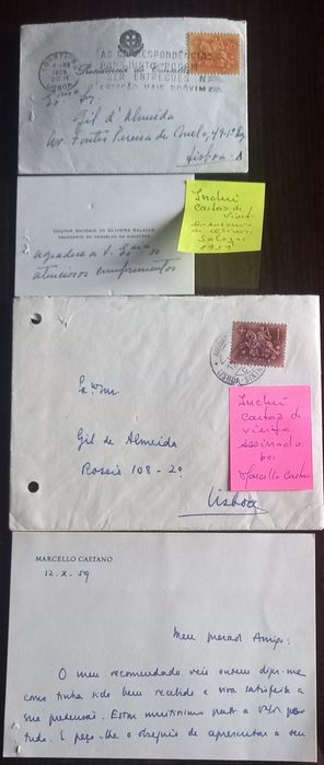 Envelopes Filatélico Ex-Estadistas