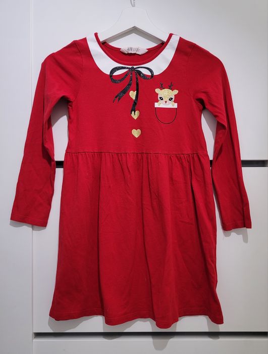 Sukienka świąteczna 122/128