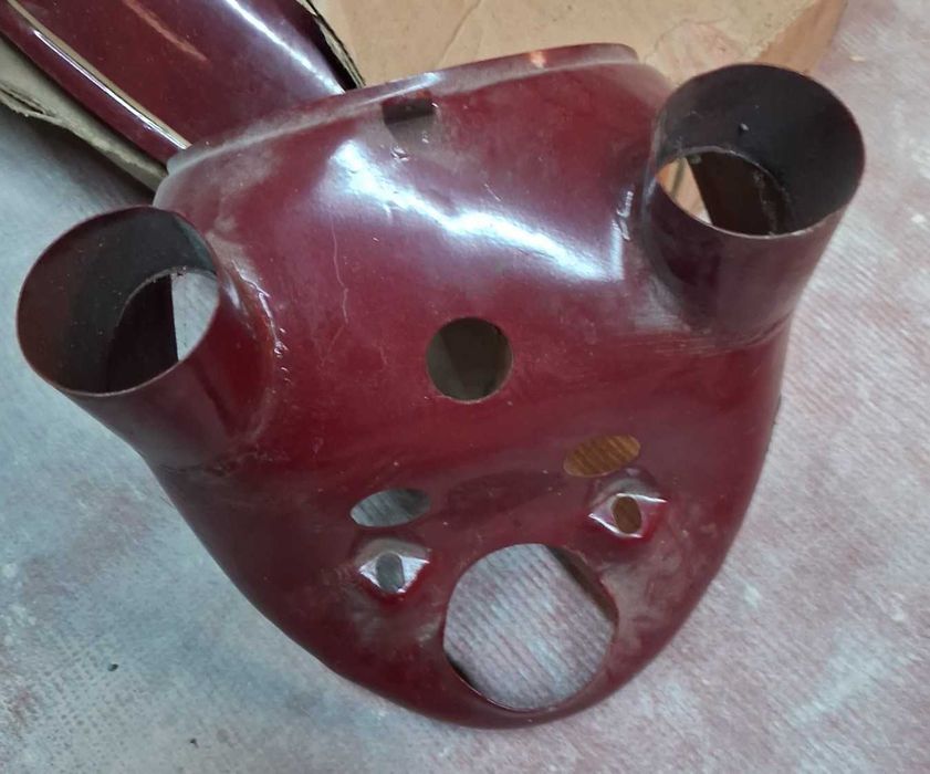 Комплект передніх металевих накладок на фари Ява 350 – верхня та нижня