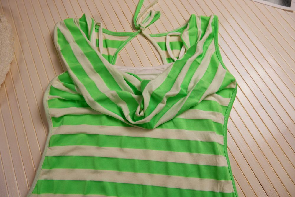 Футболка майка Италия яркая с полоску необычная хлопковая S M