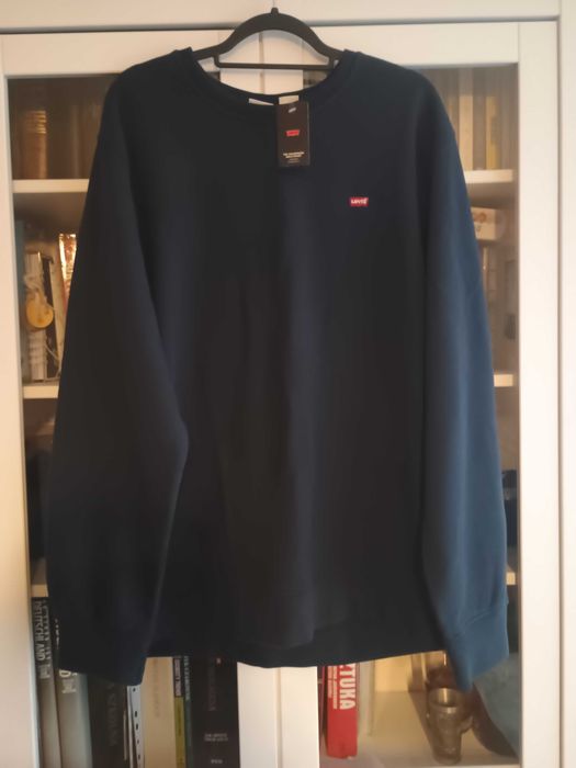 Levis męska bluza rozmiar XXL granatowy Nowa z wadą