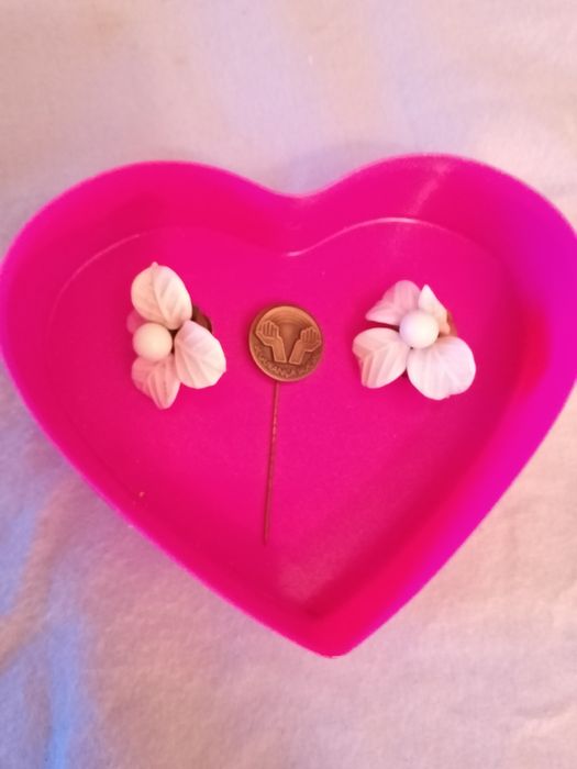 Alfinete Segurança Social Antigo Mae-9E-Brincos Mãe Casamento3EDesde3E