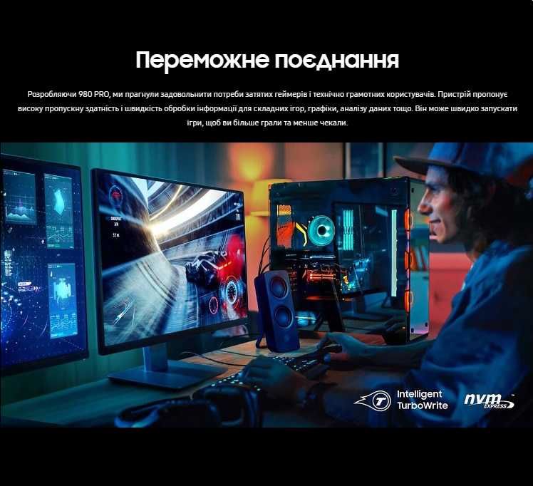 SSD-диск Samsung 980 PRO 2TB V-NAND MLC M.2 NVMe 2280 (MZ-V8P1T0BW)
