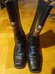 Buty motocyklowe vintage skórzane