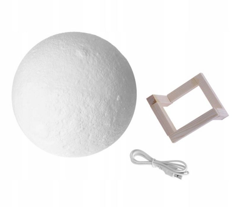 Lampka Lampa Nocna Księżyc Dotykowa Kolorowa 3D