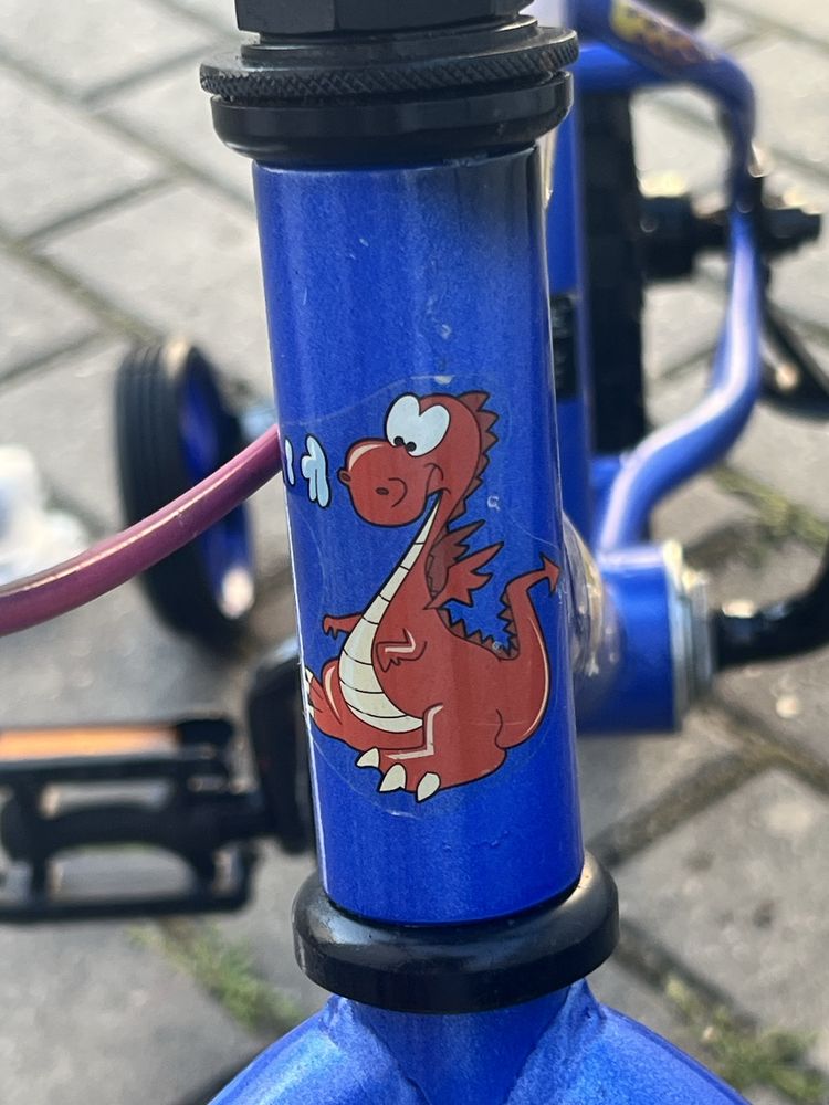 Rowerek dziecieńcy  12Cal  Dragon super stan kółka.+prowadnik +kask