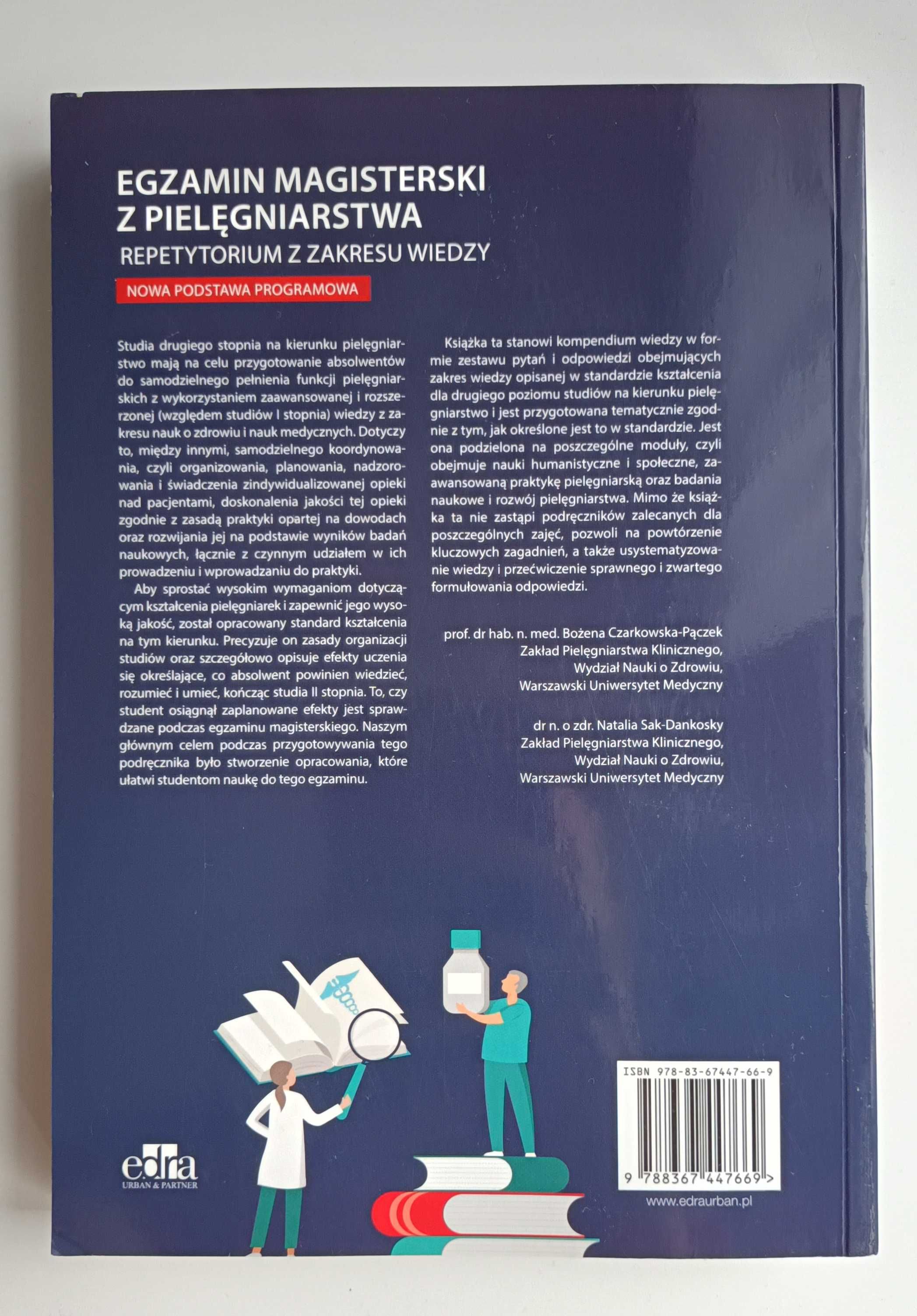 Egzamin magisterski z pielęgniarstwa  -repetytorium EDRA