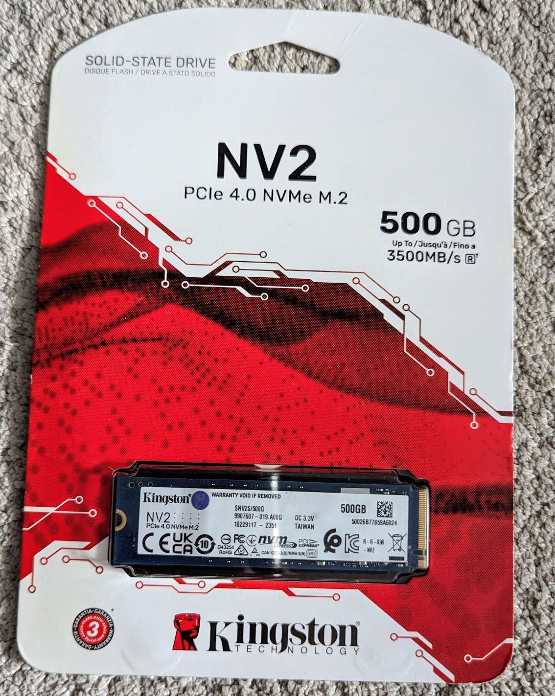 SSD накопичувач Kingston NV2 500 GB (SNV2S/500G)