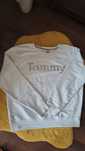 Bluza bluzka L XL Tommy Jeans biala srebrny napis