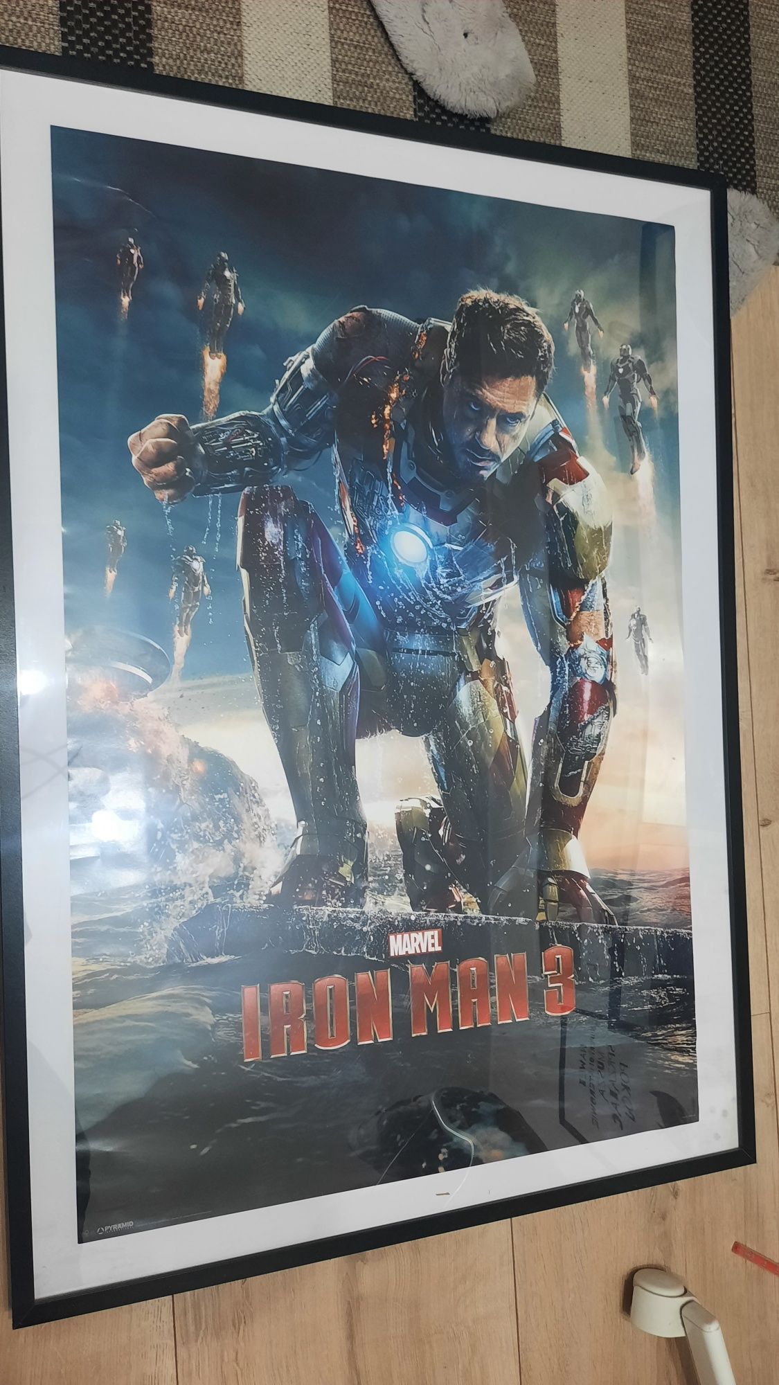 Duży oryginalny plakat marvel iron man w ramie