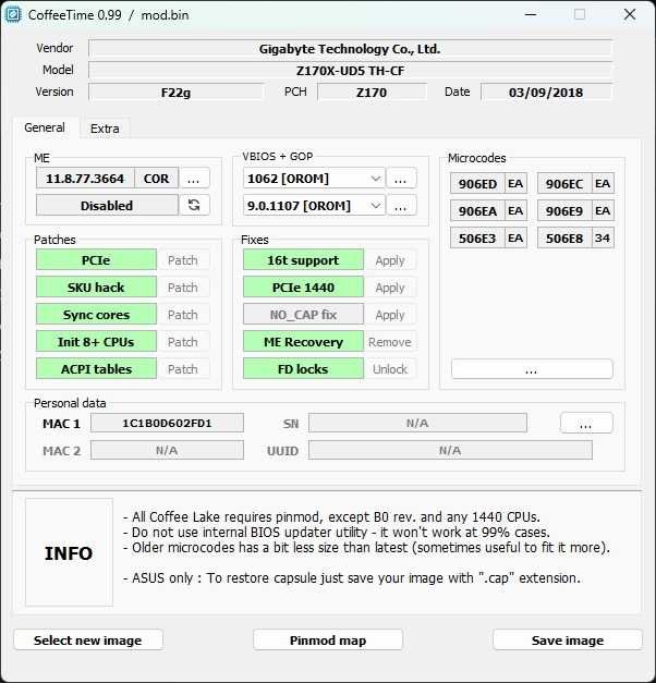 Ігрова материнська плата GA-Z170X-UD5 TH, s1151