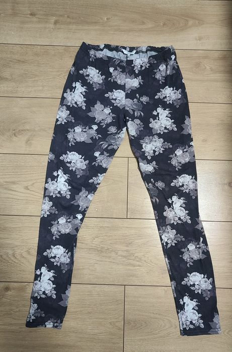 Legginsy damskie M kwiaty
