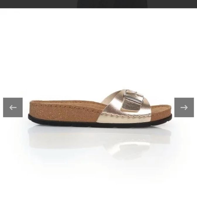 Жіночі шльопанці batz ibiza (gold) 38 розмір.