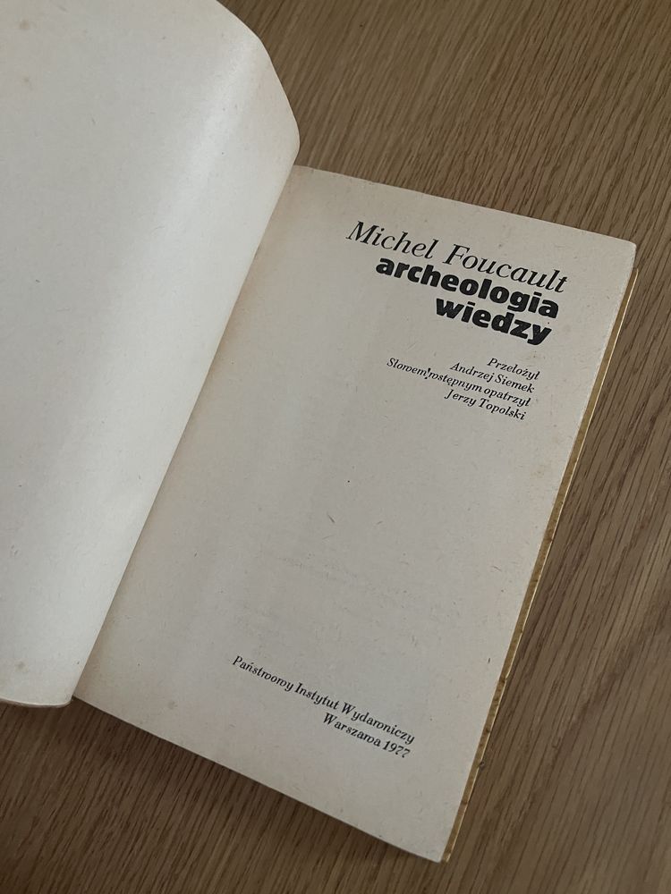 Michel Foucault Archeologia wiedzy
