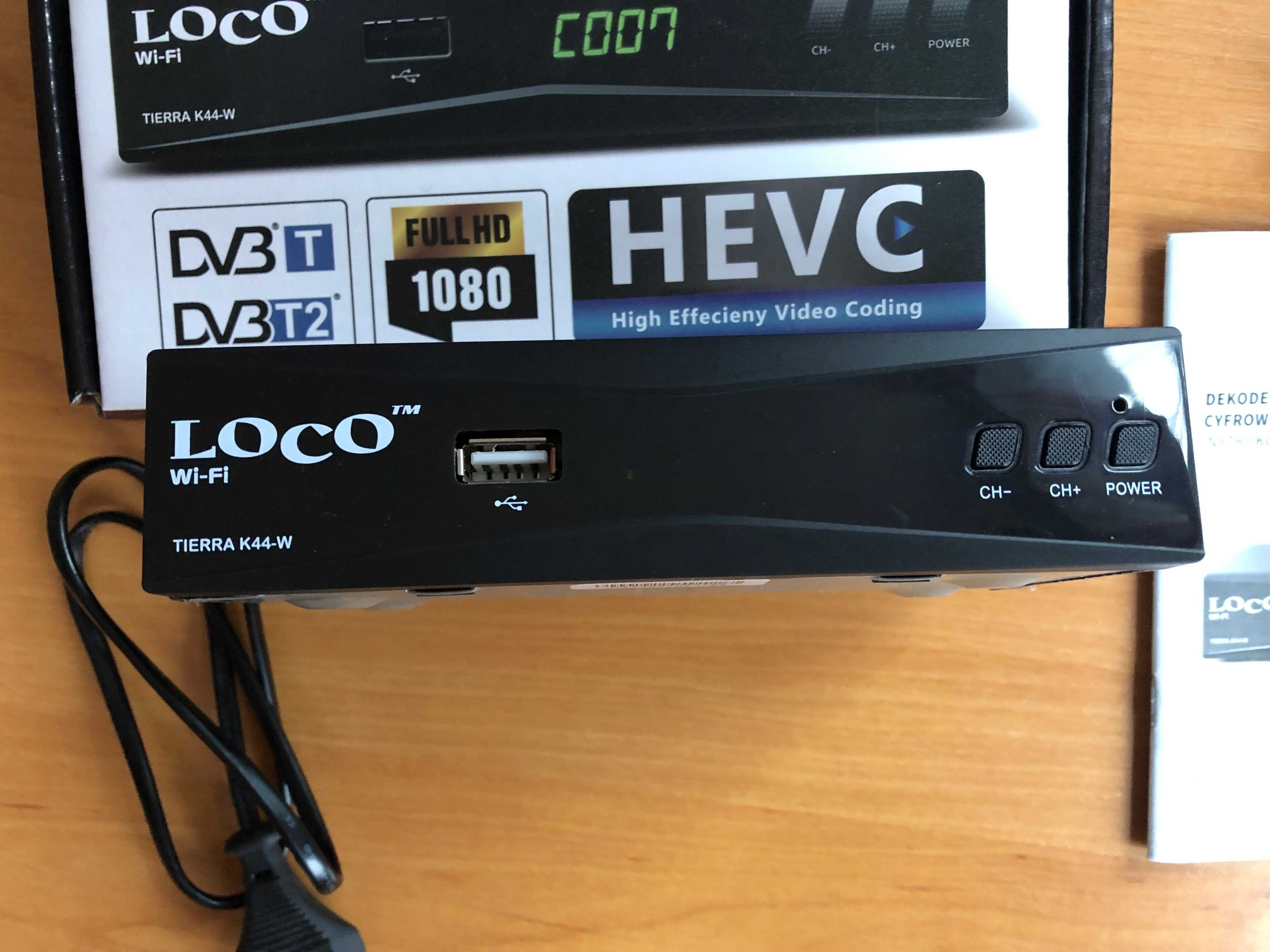 Dekoder cyfrowej telewizji naziemnej DVB-T2 Tierra