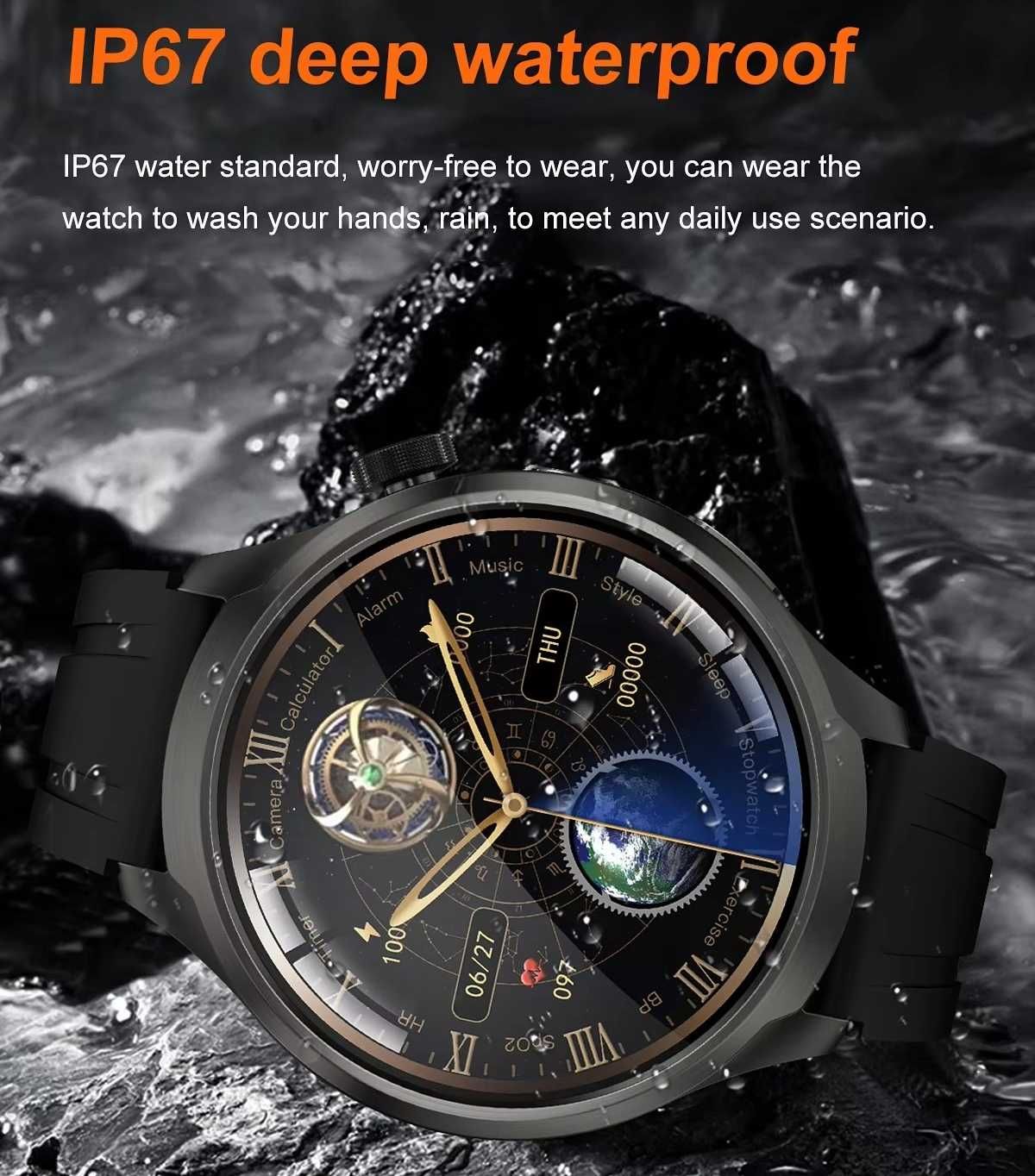 Смарт часы. LIGE DK69 MAX. NFC. GPS. Compass. Barometr.
