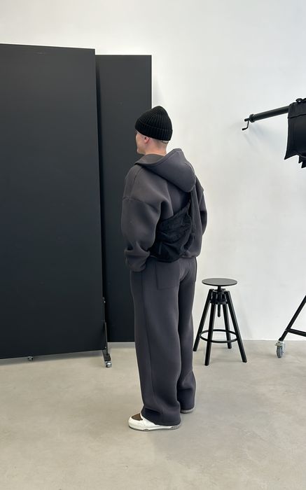 спортивний костюм чоловічий костюм фліс костюм на флісу графіт