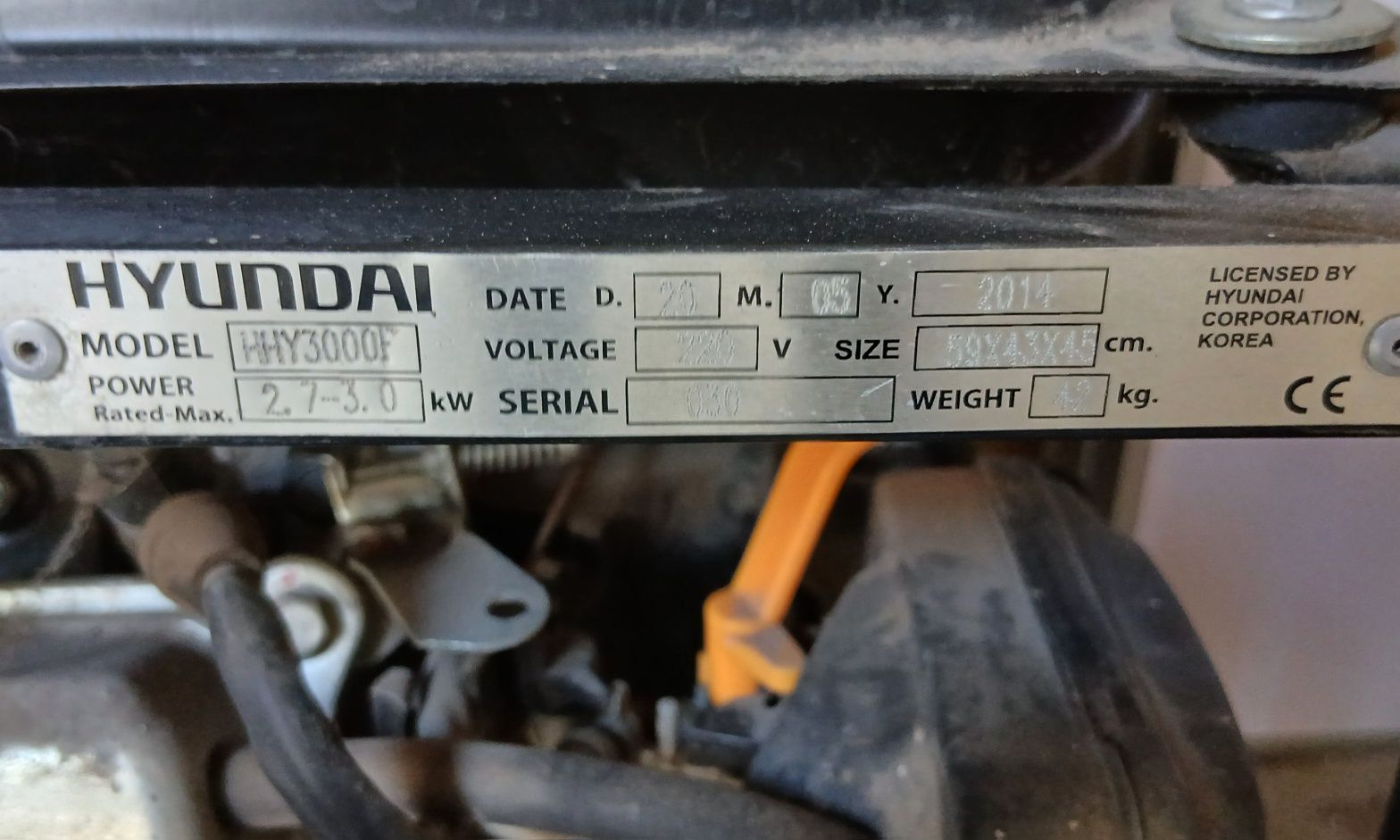 Генератор hyundai 3 kw