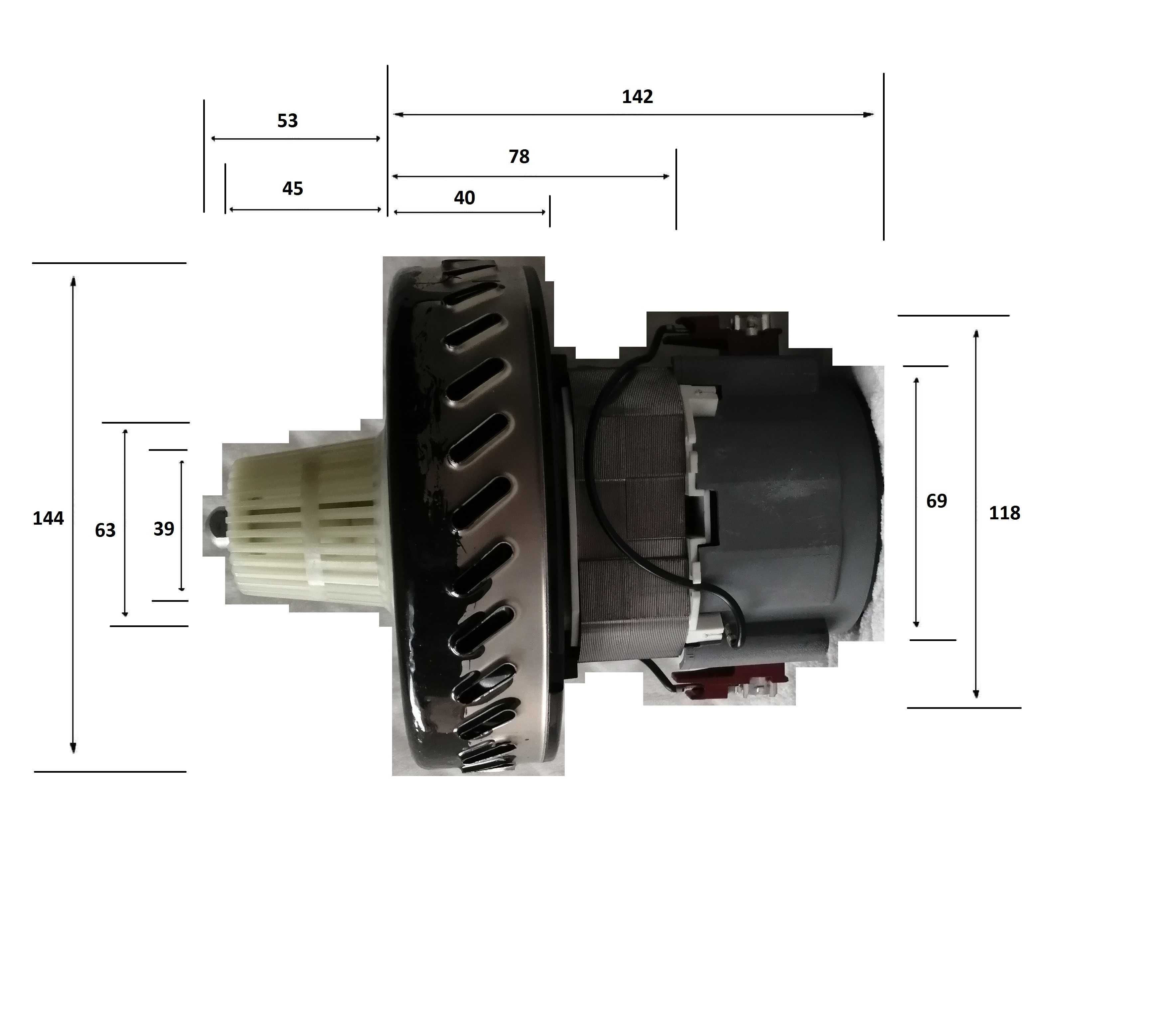 Silnik, motor z separatorem do Roboclean, Powermed GSW19