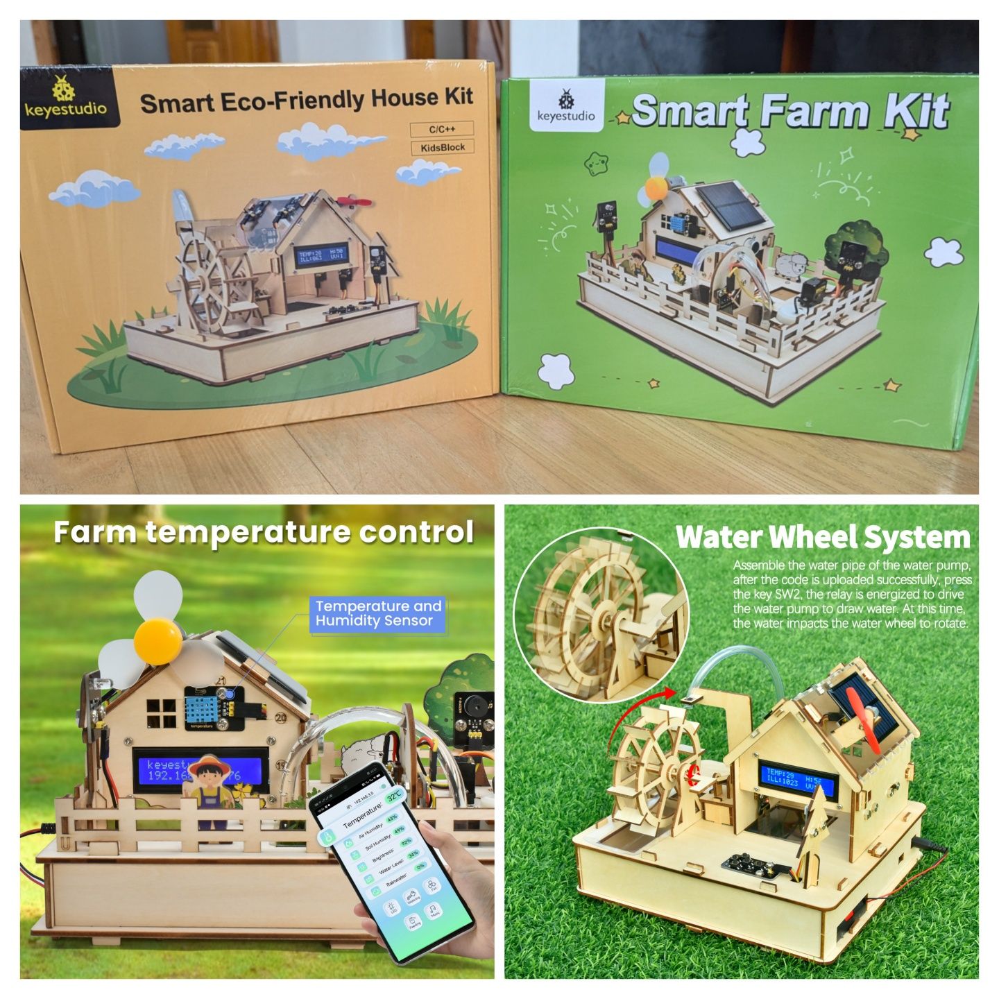 Навчальний набір,  конструктор розумний будинок Keyestudio Smart Eco H
