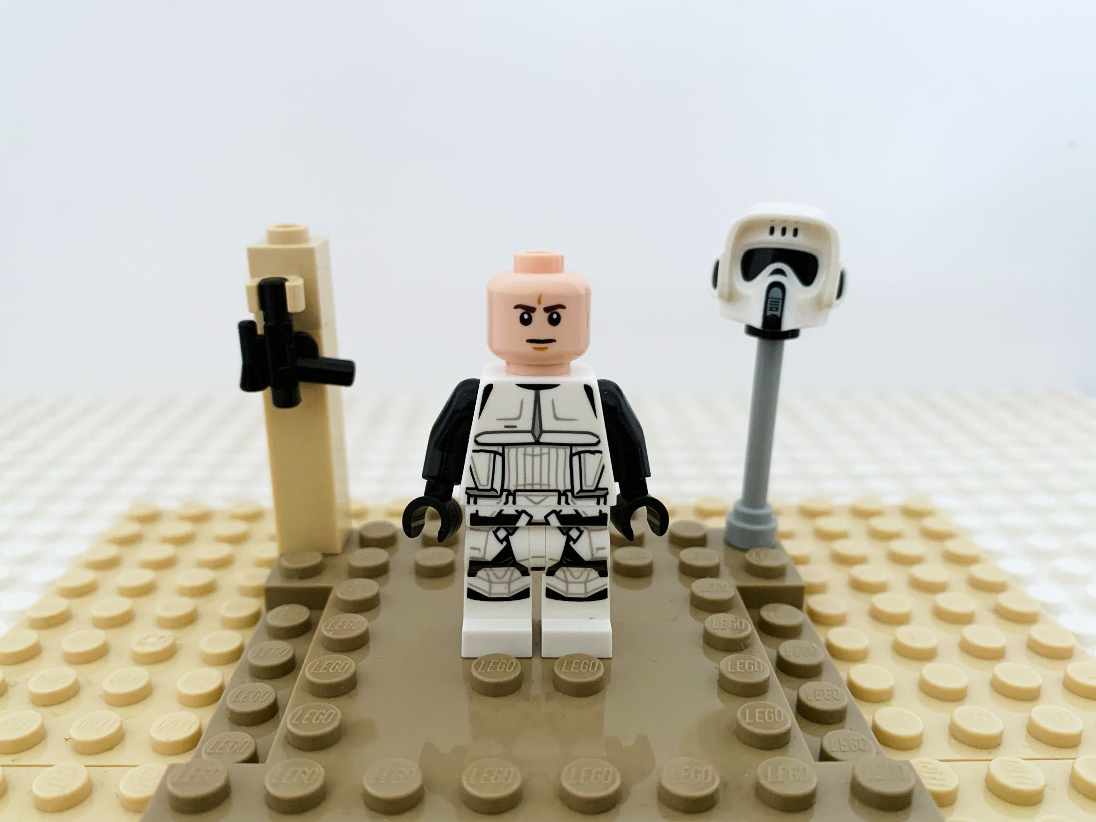 Lego Star Wars sw1116- Imperial Scout Trooper -Male Dual Molded Helmet