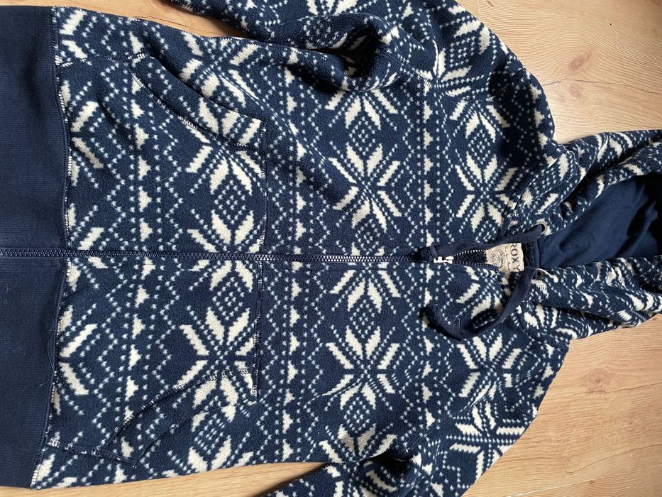 Kurtka bluza ciepła polarowa z kapturem na zamek  firmy Roxy