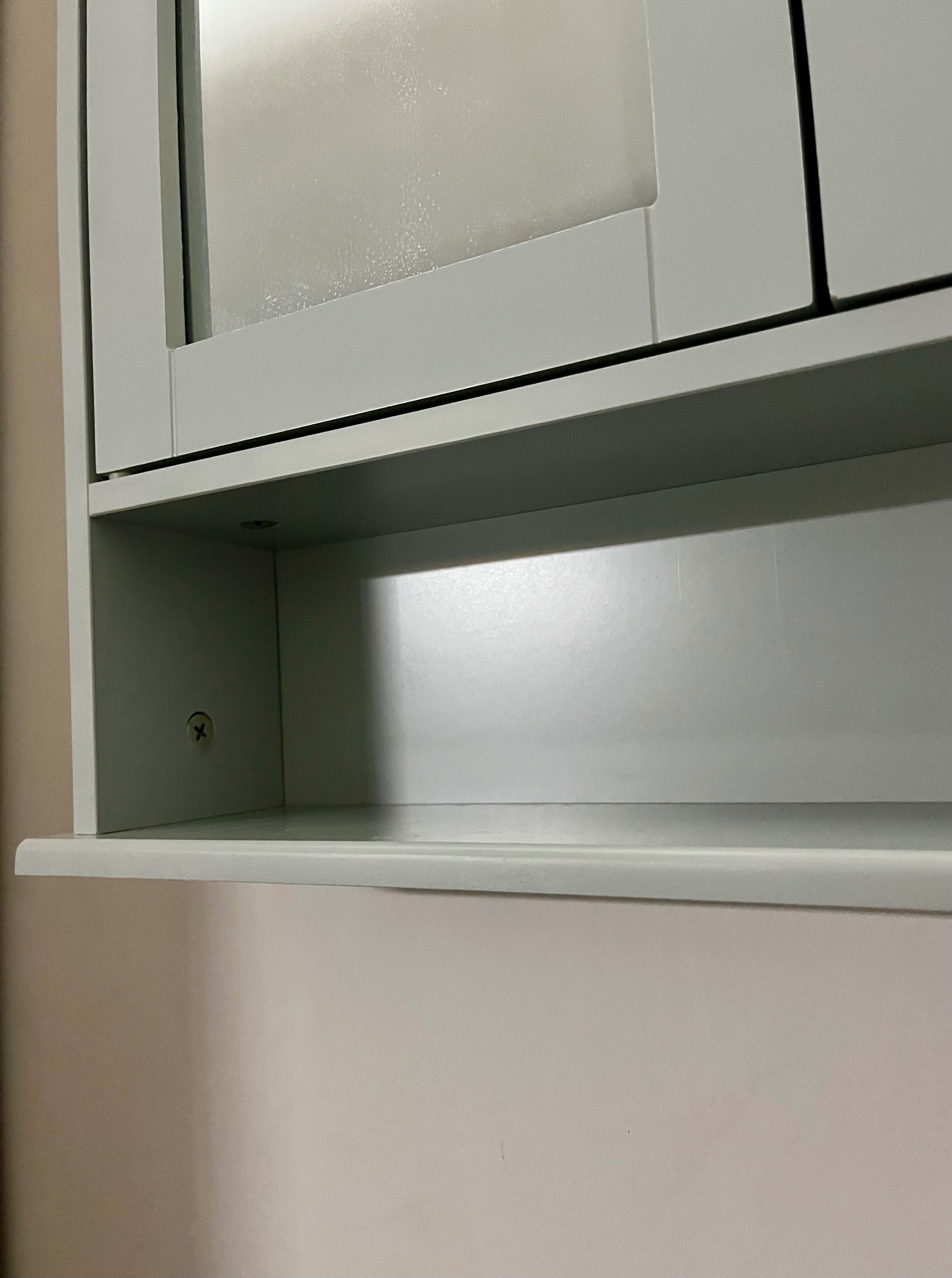 Szafka łazienkowa z lustrem drewno szare nowa