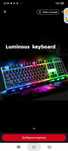 Przewodowa klawiatura Limeide z podświetleniem RGB.