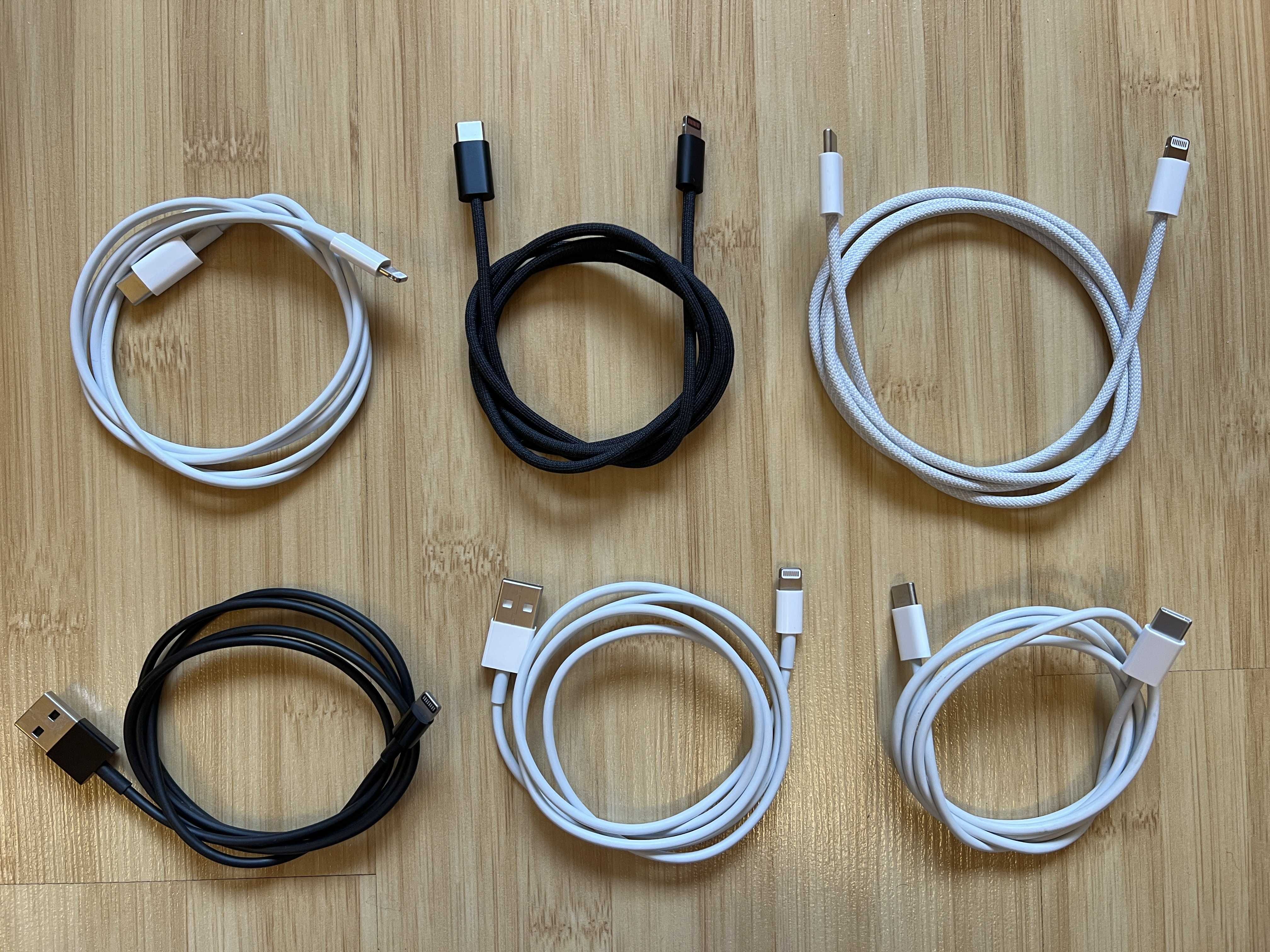 Оригінальний плетений кабель Apple USB-C USB-A to Lightning 1m
