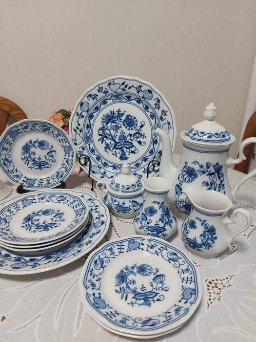 Порцеляна, Синя цибуля , Синий лук, від Wellco, Tirschenreuth,Німеч