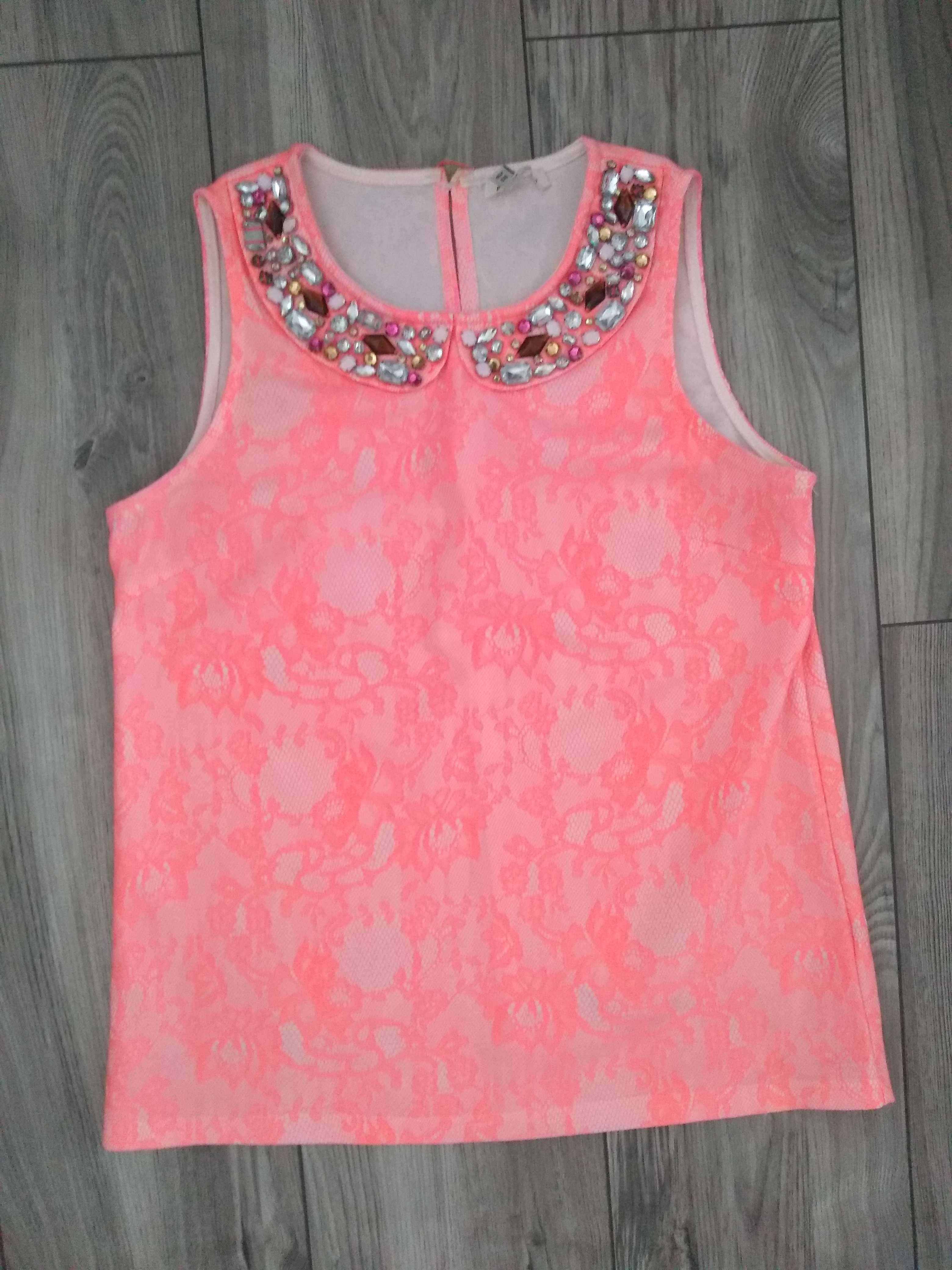 Różowa neonowa bluzka River Island 38 / 40
