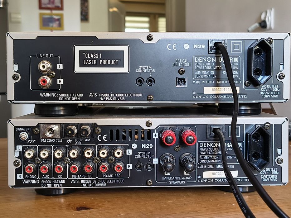Mini zestaw Denon F100 amplituner + CD