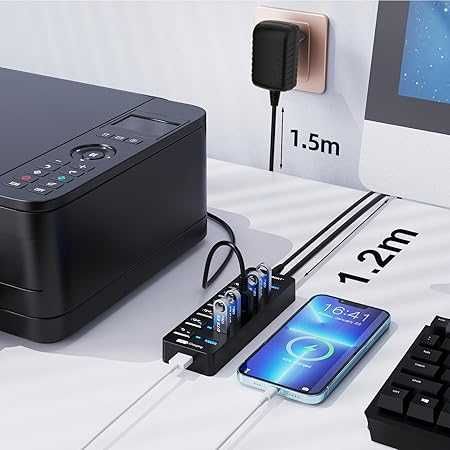 Hub USB Active 3.0 z zasilaczem, nowy