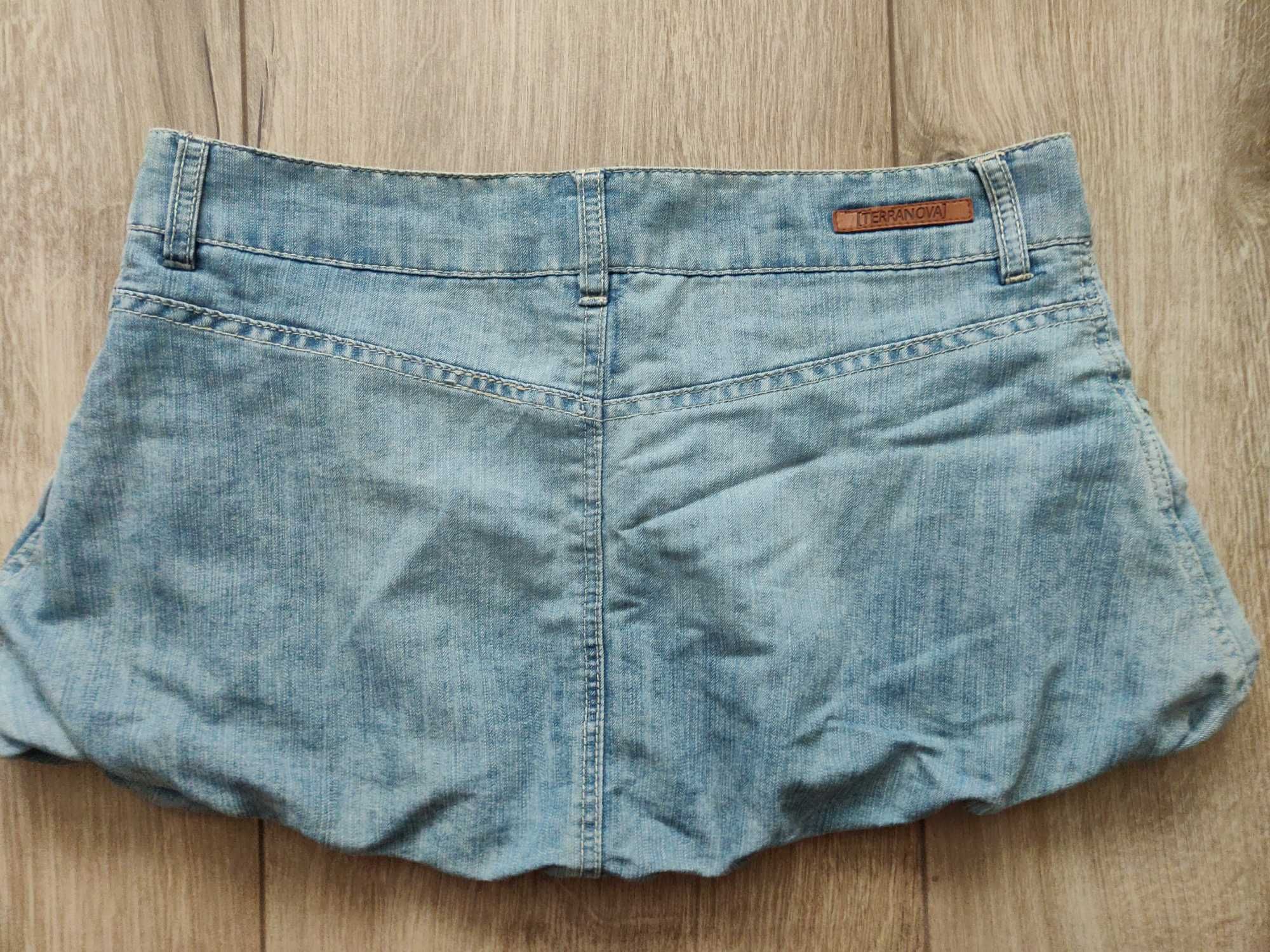 Джинсовая юбка- тюльпан Terranova S р.42-44 на молнии.