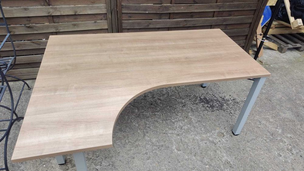 Biurko narożne 160x120 blat duży solidny