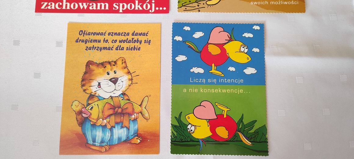 kolekcjonerskie pocztówki z lat dziewięćdziesiątych czyste