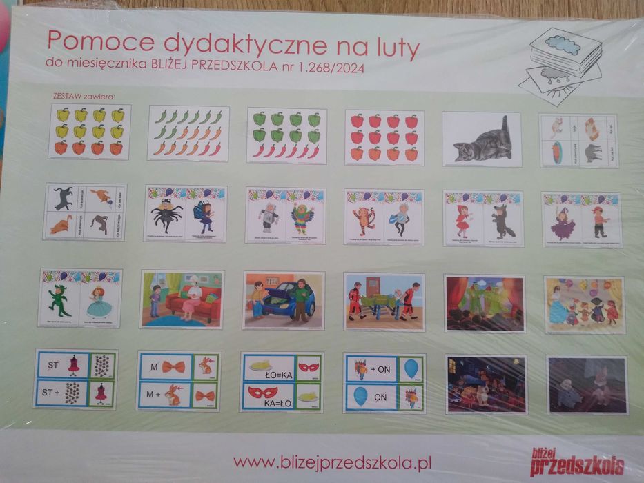 Pomoce dydaktyczne na luty z roku 2024- z Bliżej przedszkola + płyta