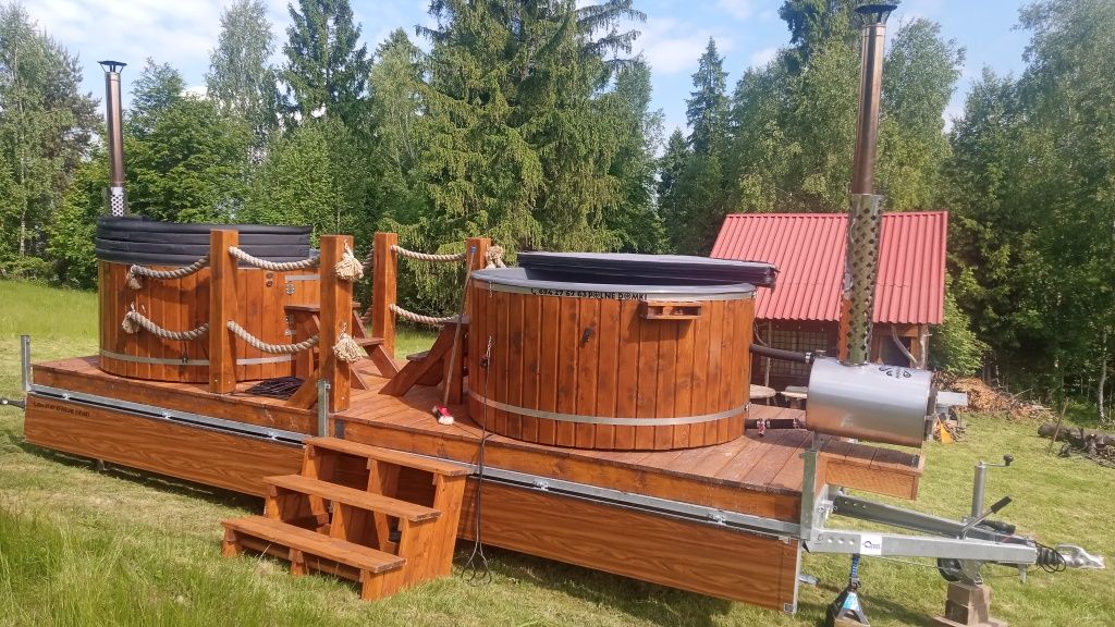 Wynajmę Mobilne spa jacuzzi sauna balia bania 2x na 16 osób impreza !